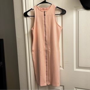 Light Pink Zip up Dress